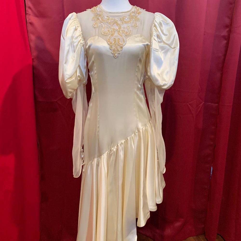 Vintage 80s White Dress